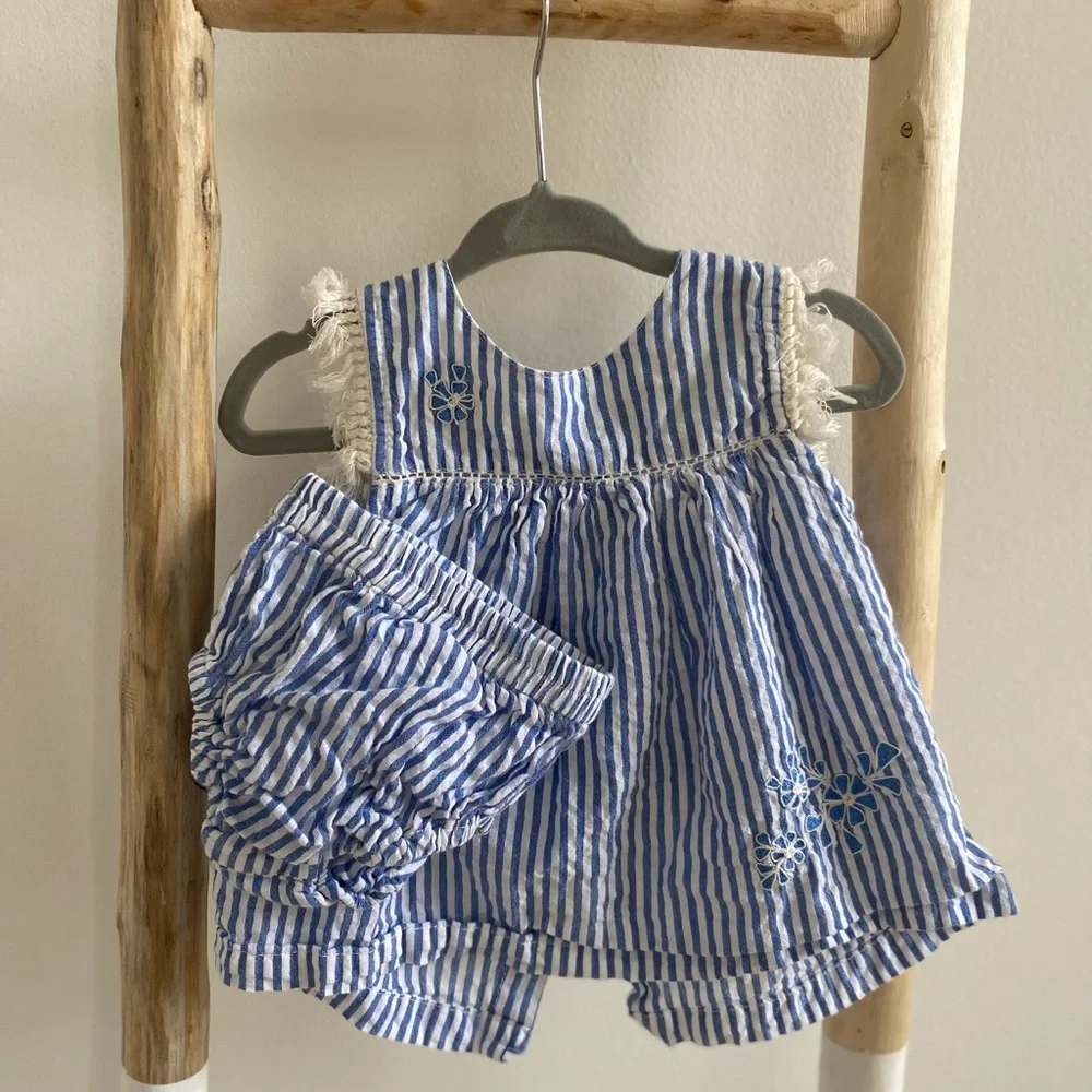 Hive West Palm Beach Almirah matching set - Top & Bloomers size 6-12 months - Picture 4 of 6